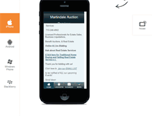 Tablet Screenshot of martindaleauction.com